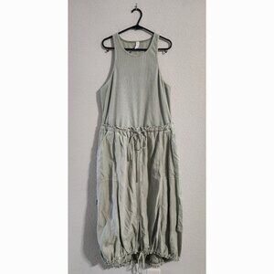Daily Practice Anthropologie Be Bold Racerback Twofer Dress Sage Green size XL